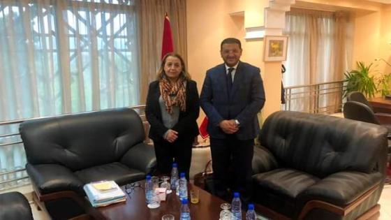 فاطمة الحساني تستقبل محمد العربي المرابط لتدراس قضايا مهمة تخص عمالة المضيق الفنيدق