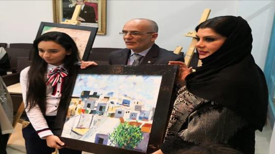 الفنانة التشكيلية الصغيرة مروة محفوظي تبهر عالم الفن التشكيلي.